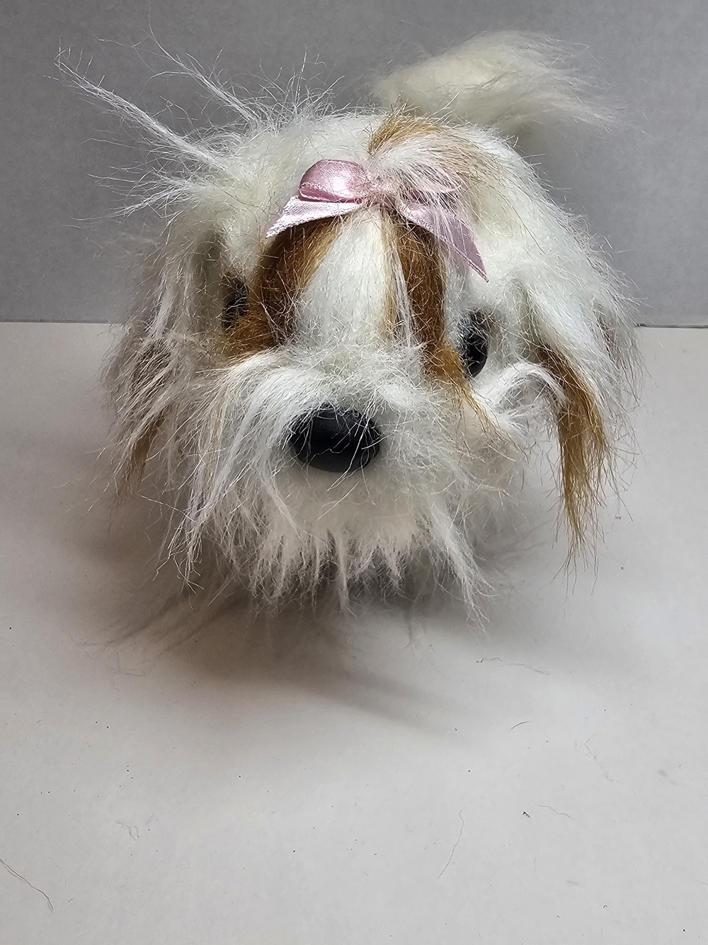 Webkinz Ganz Shih Tzu Puppy with Pink Bow No Code
